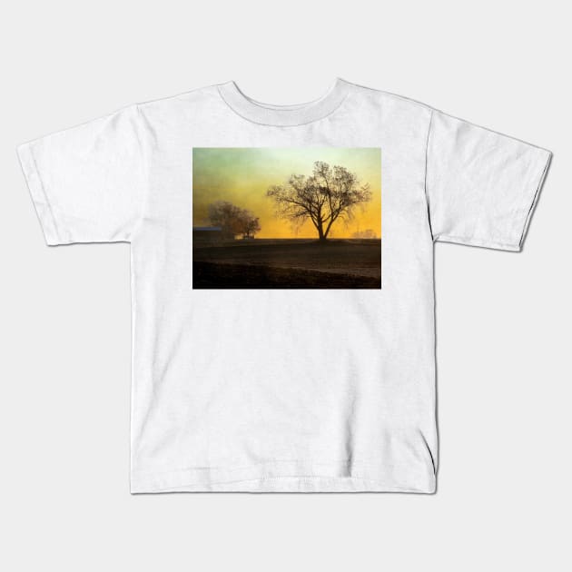 Daybreak on the Farm Kids T-Shirt by bgaynor